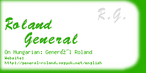 roland general business card